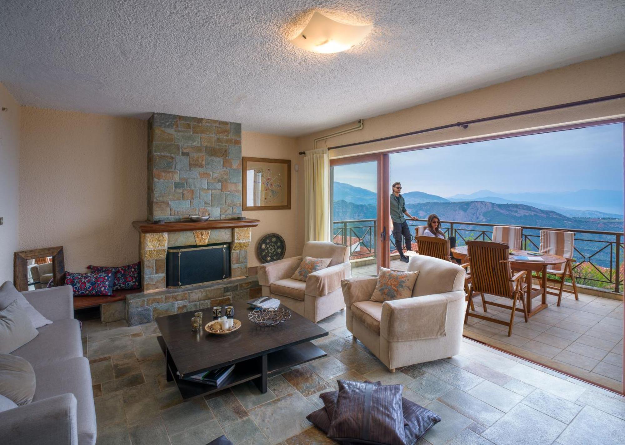 Traditional Luxury Villa Armonia Aigio Exterior photo